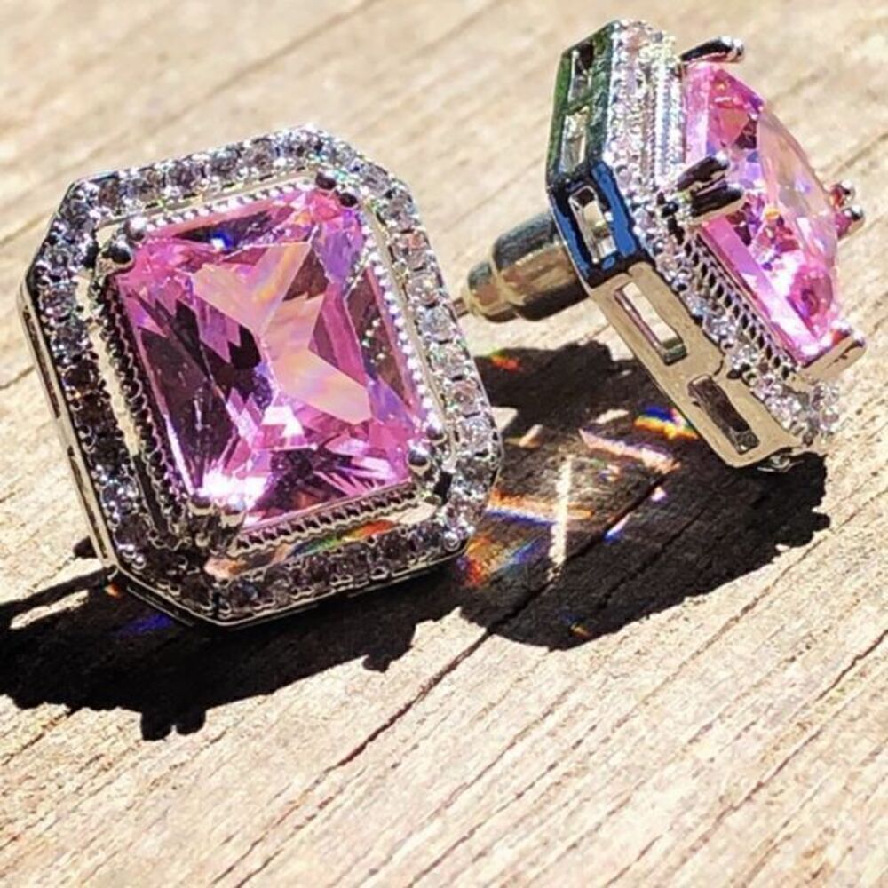 The Power Of Pink Oversized stud earrings
